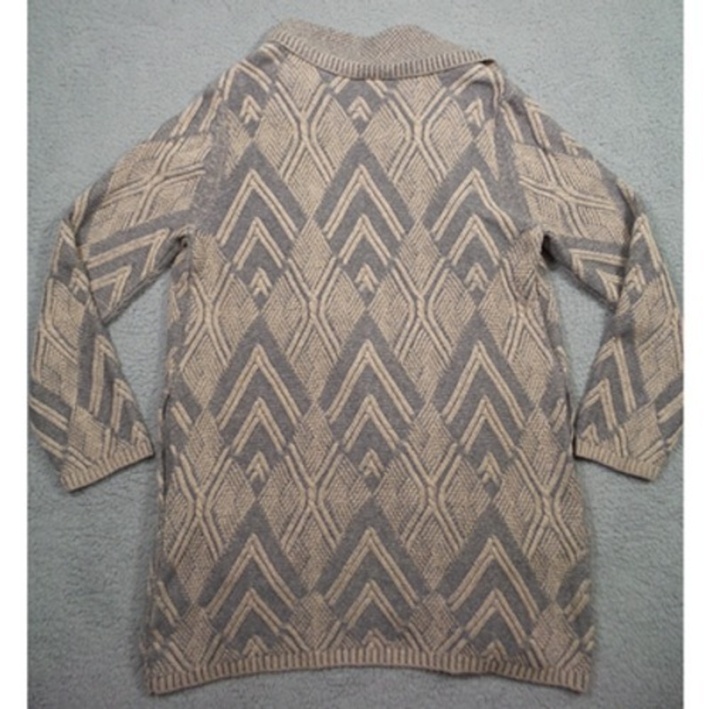 Soft Surroundings Sweater Womens Size Medium Beige Gray Open Front Cardigan NWT - Picture 6 of 15
